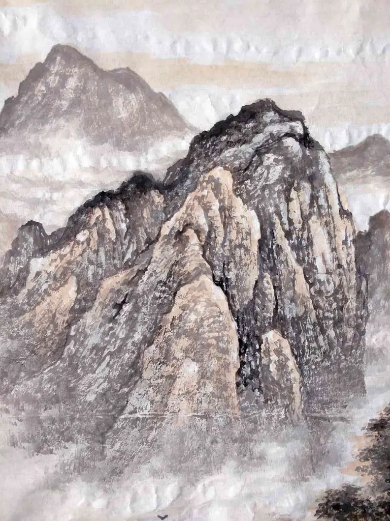 110-The Evening Sun Illuminates a Vast Expanse of Green Mountains (Man Mu Qing_2.webp
