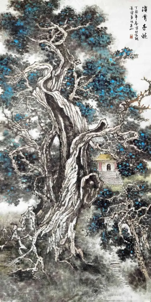 [107] A Thousand Years at the Stream (Xi Shou Qian Qiu) Contemporary Chinese Landscape Painting